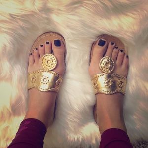 Jack Rogers Gold sandals